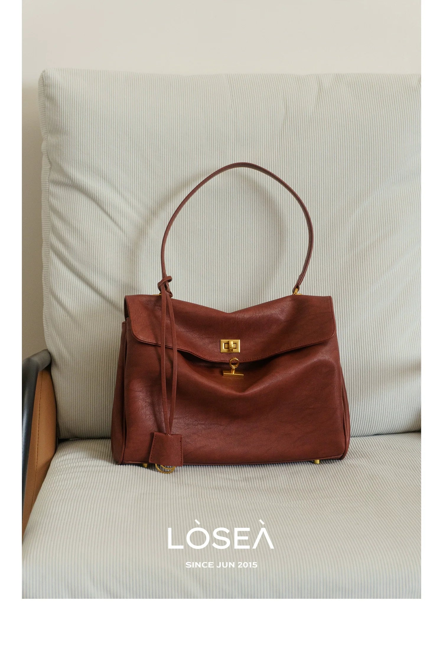 LOSEA Large Capacity Commuter Versatile Shoulder Handbag