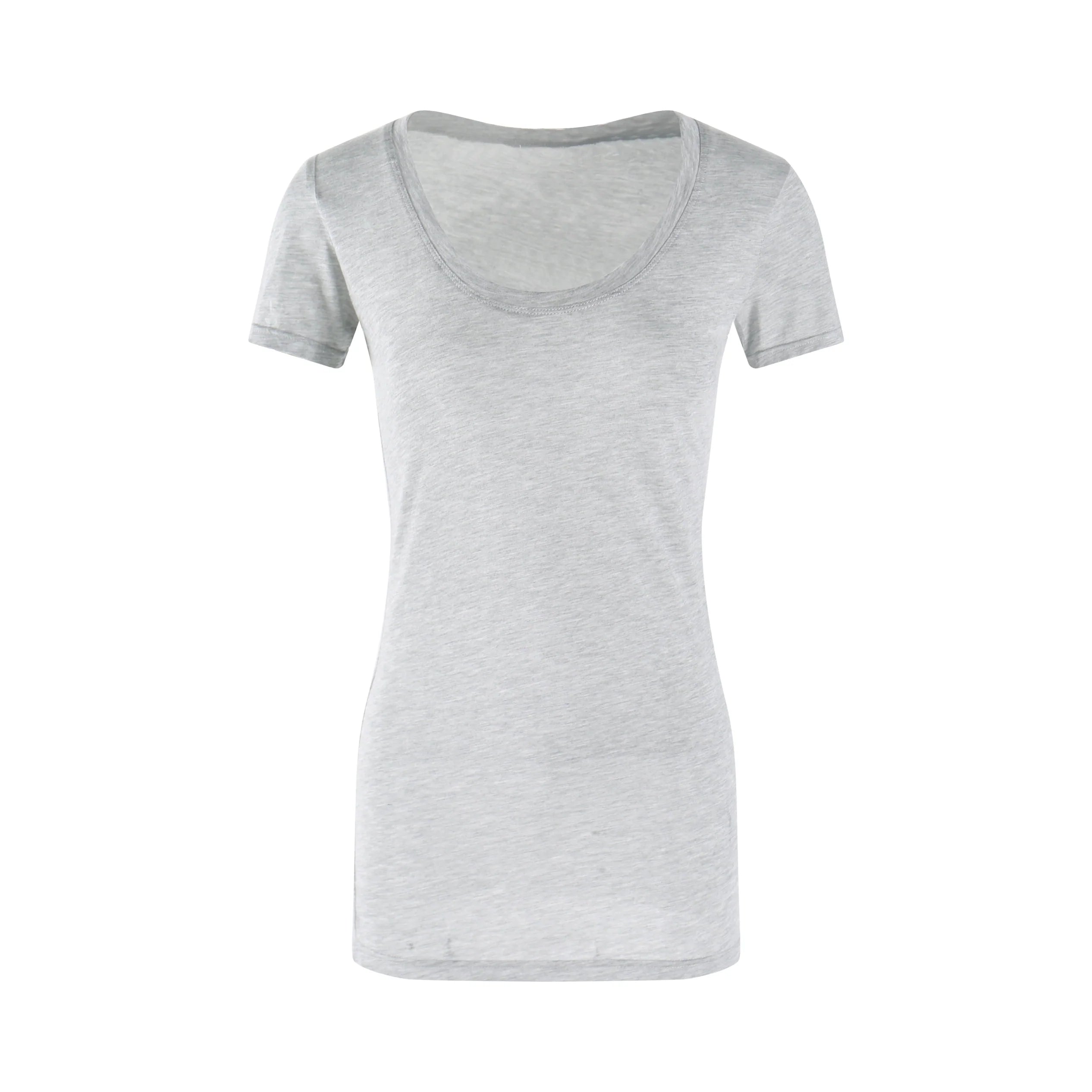 Jim Kennet Micro Transparent Loose U Neck Short Tee