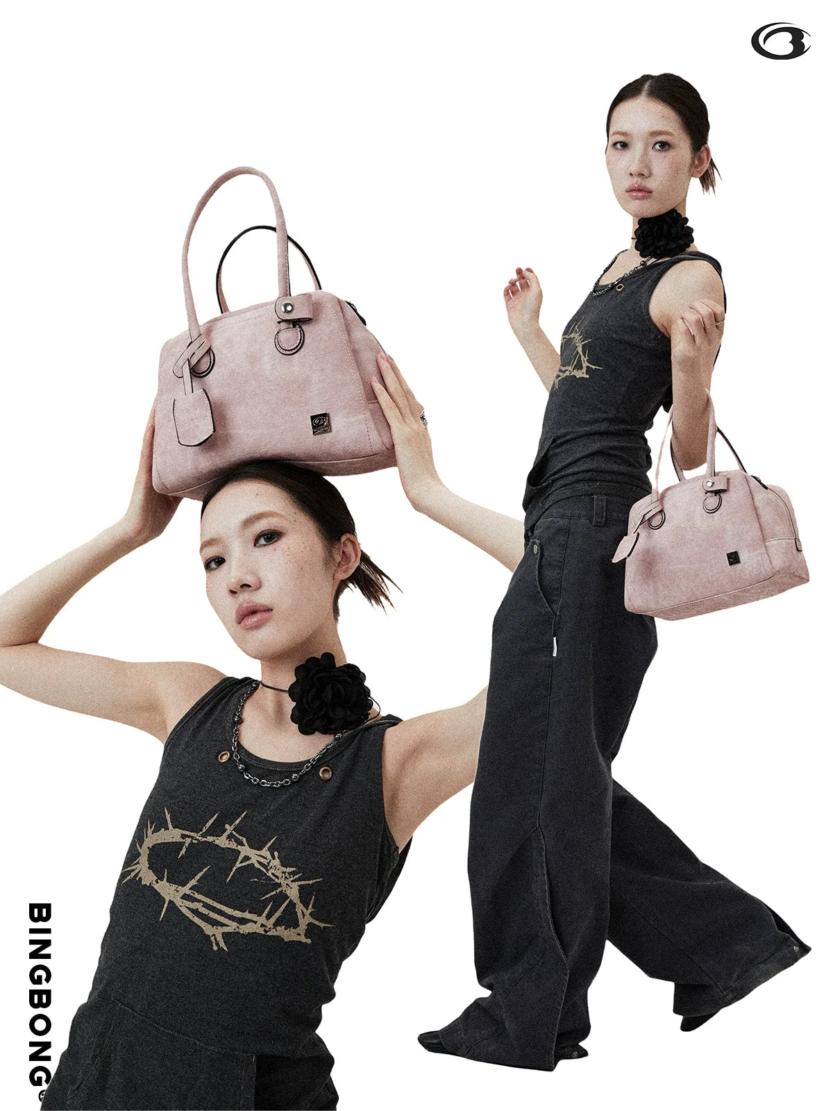 BINGBONG Retro Pillow Bag Shoulder Messenger Bag