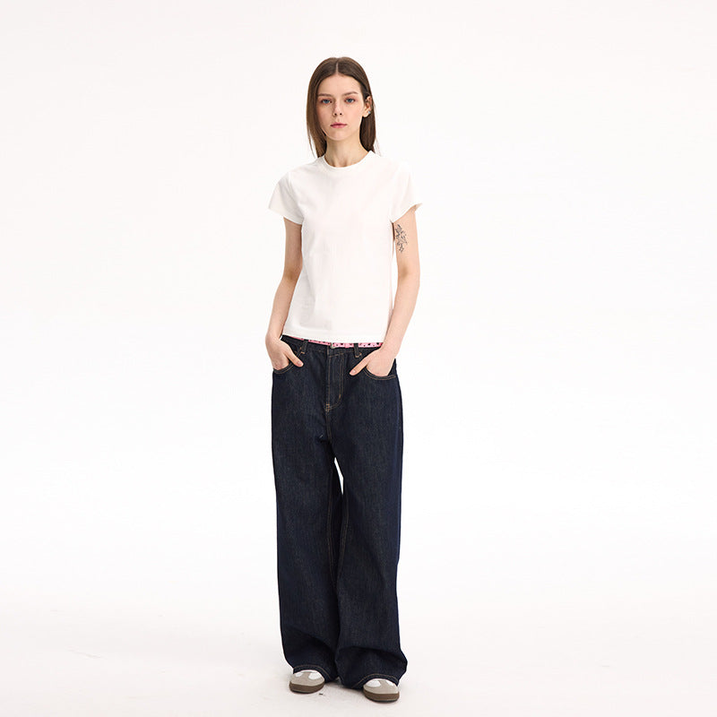 UNF Women 50 Supima + Sorona horse long-staple cotton commuter Boxy tee