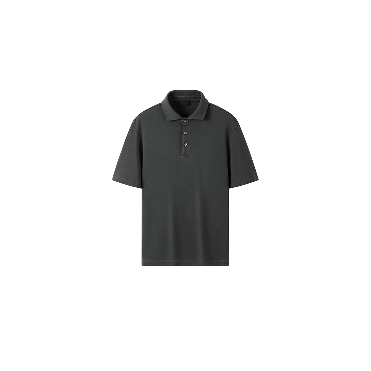 PLUS NO LOGO Casual Button Polo Shirt