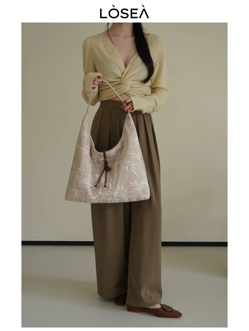 LOSEA New Chinese Retro Shoulder Messenger Bag