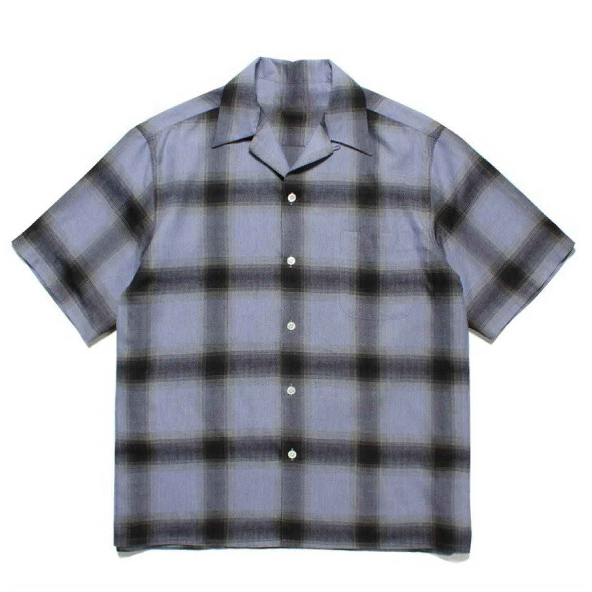 PUBLICRADIO Vintage Street Checked Loose Short Sleeve Shirt