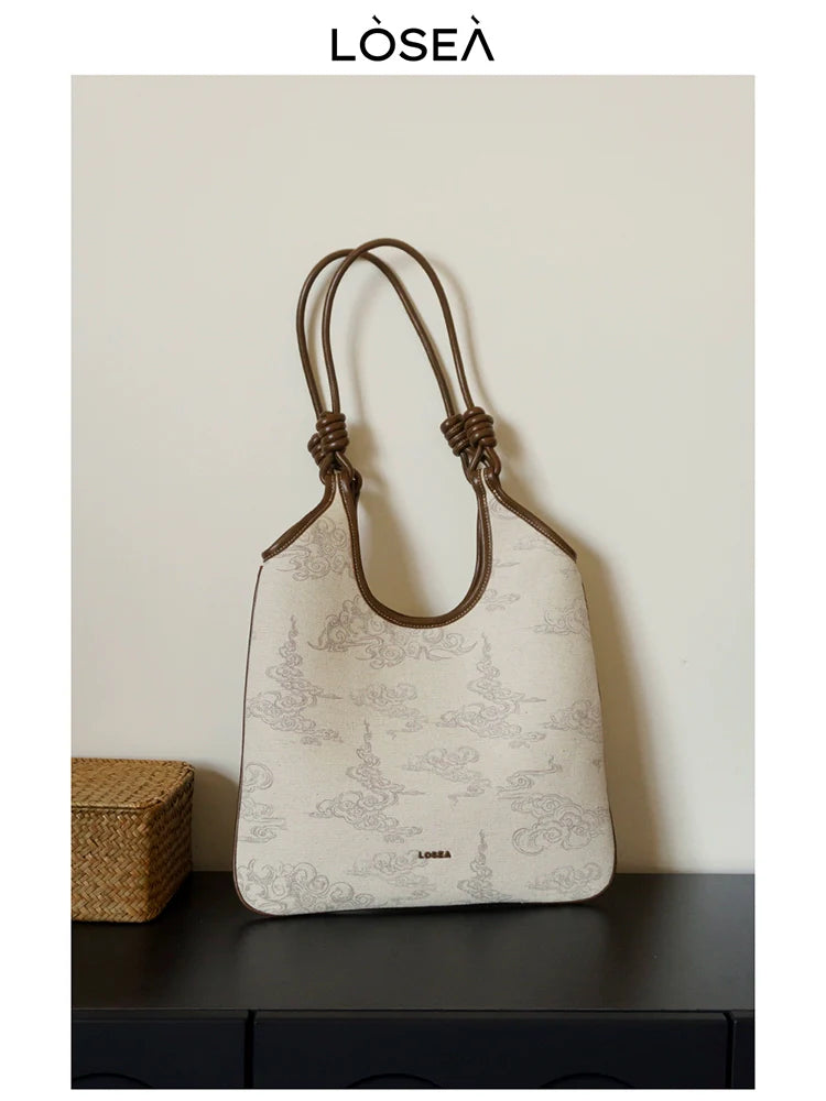 LOSEA New Chinese Large Capacity Tote Bag