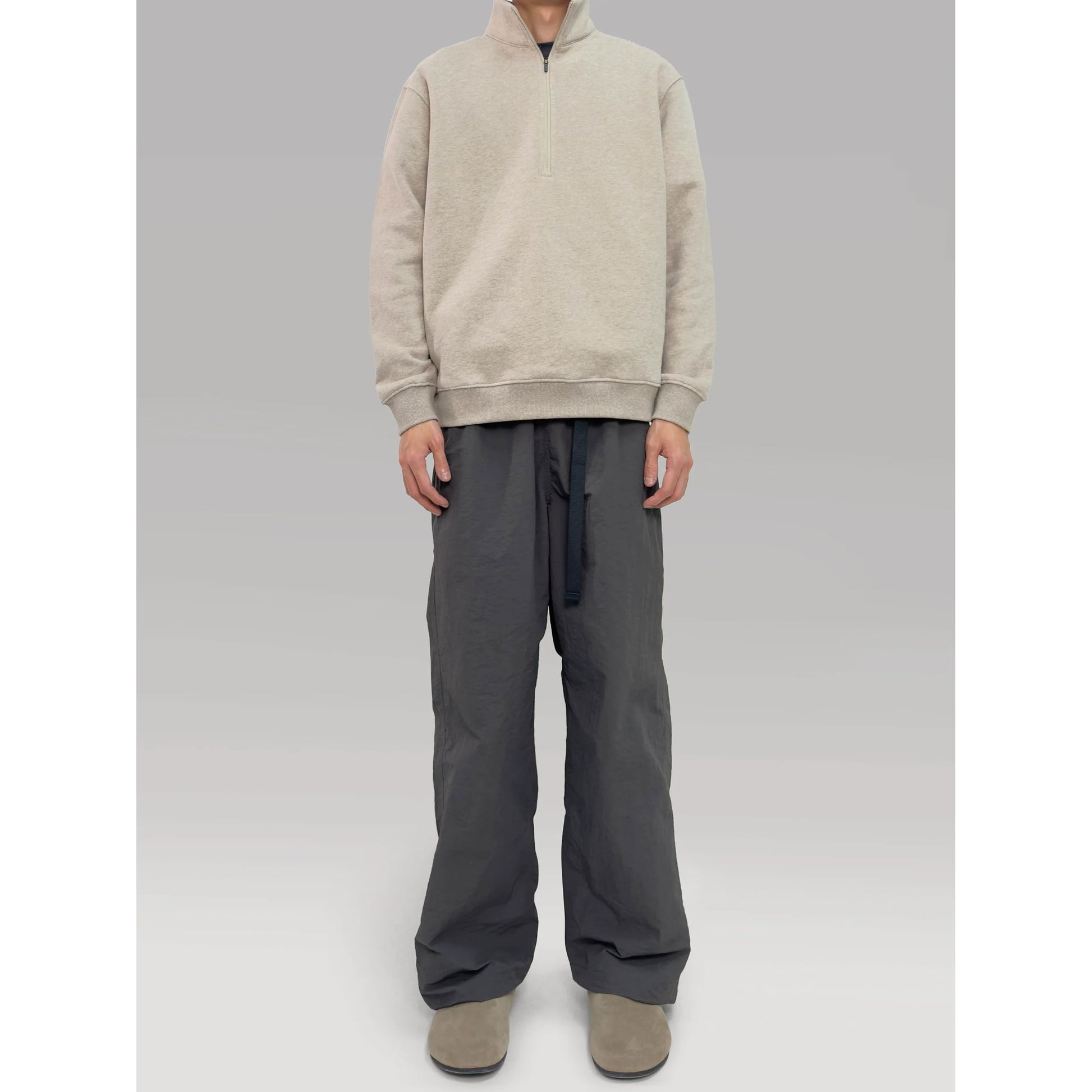 PLUS NO LOGO Half Zipper Polished Sweater