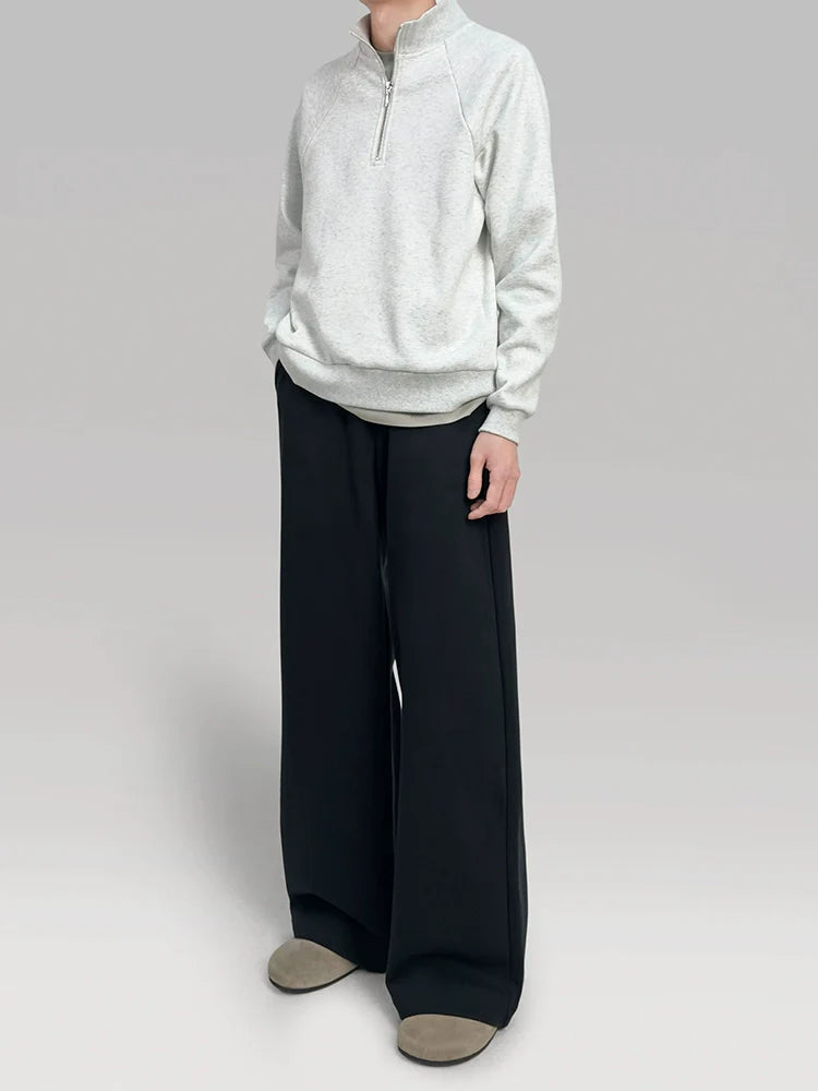 PLUS NO LOGO Loose Wide-leg Sports Drape Sweatpants