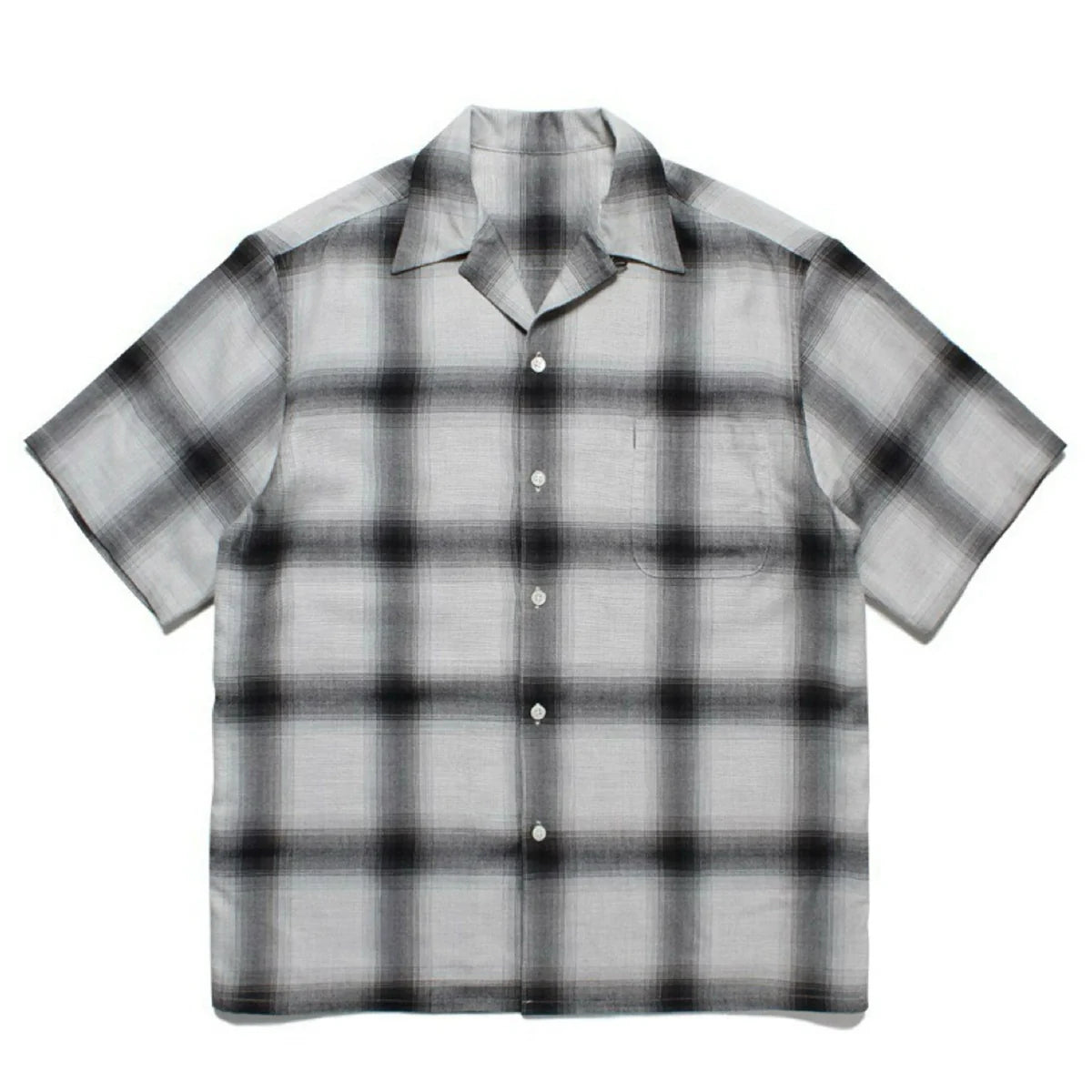 PUBLICRADIO Vintage Street Checked Loose Short Sleeve Shirt