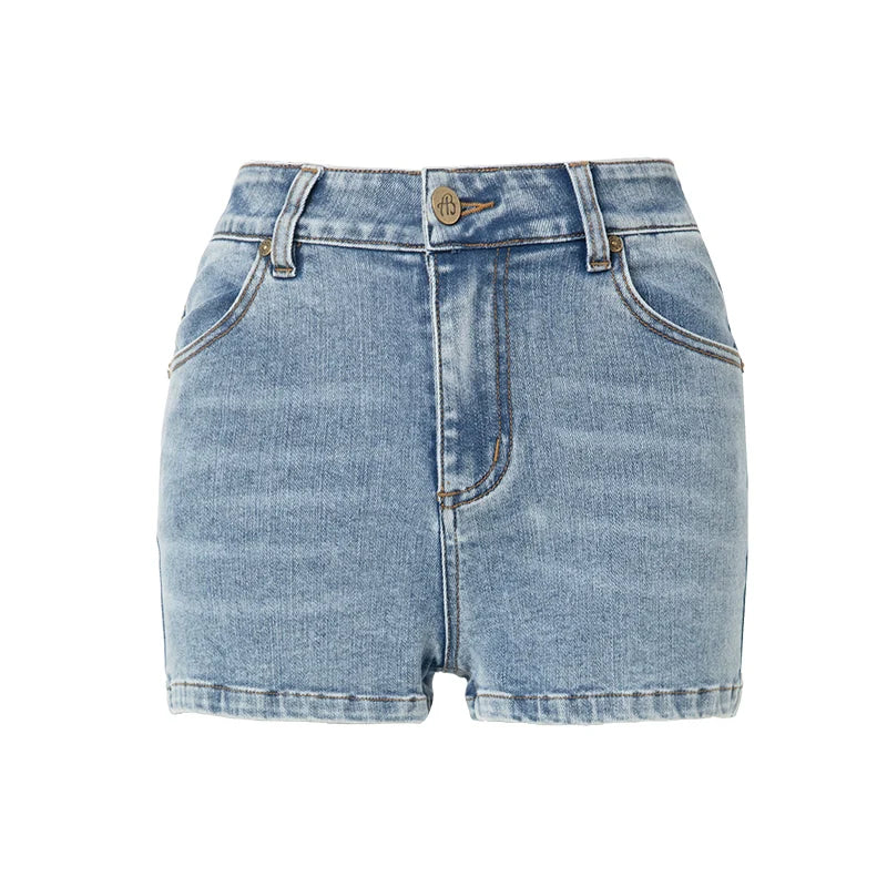 ABMY Sexy Hip-wrapped Denim Shorts