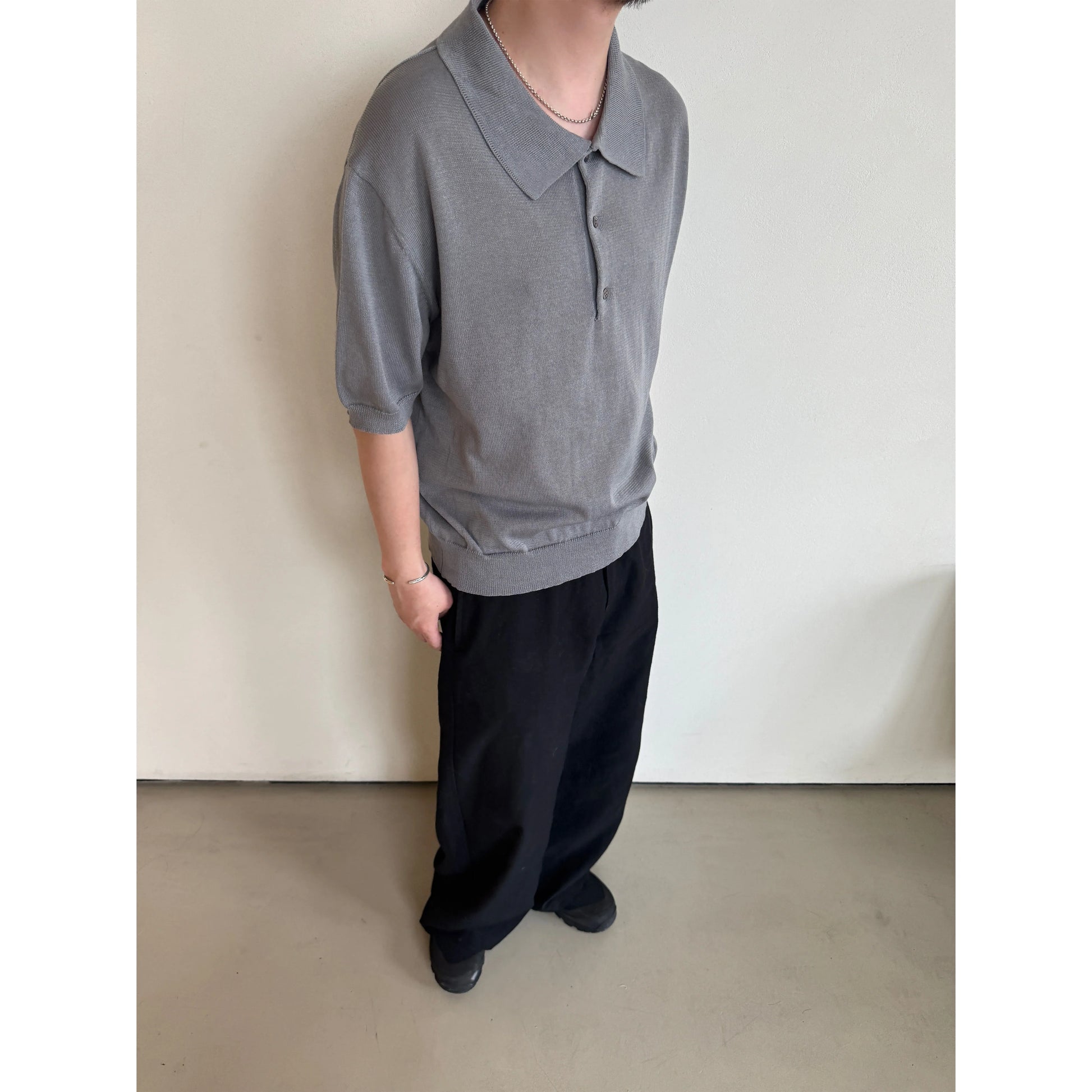 Anniehall Cool Breathable Sweaty Polo Knitted Sweater