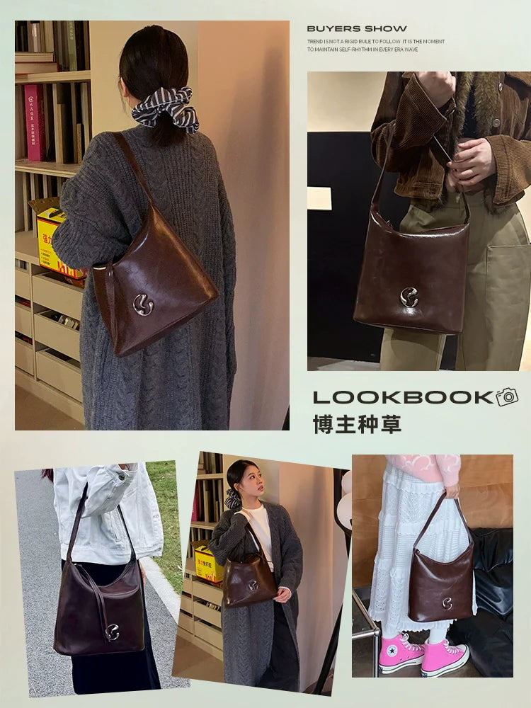 JACD Retro Premium Light Luxury Portable Underarm Bag