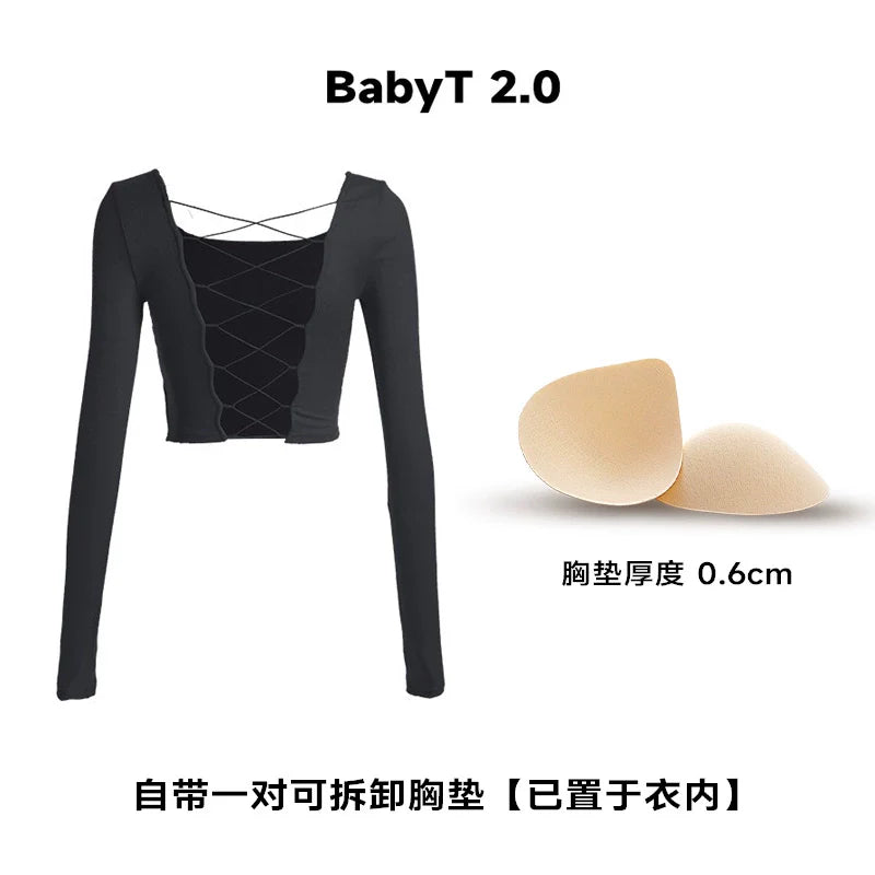 ABMY Back Hollow Strap with Chest Pad Tee