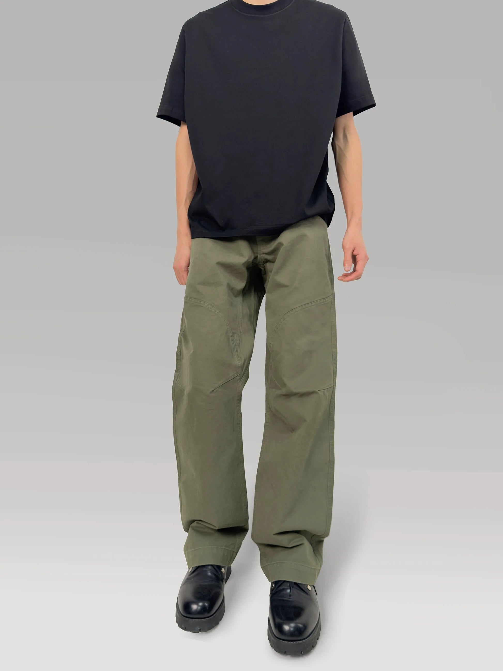PLUS NO LOGO Washing Tooling Straight Loose Trousers
