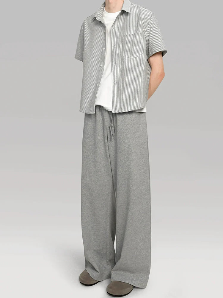 PLUS NO LOGO Striped Short Sleeve Shirt