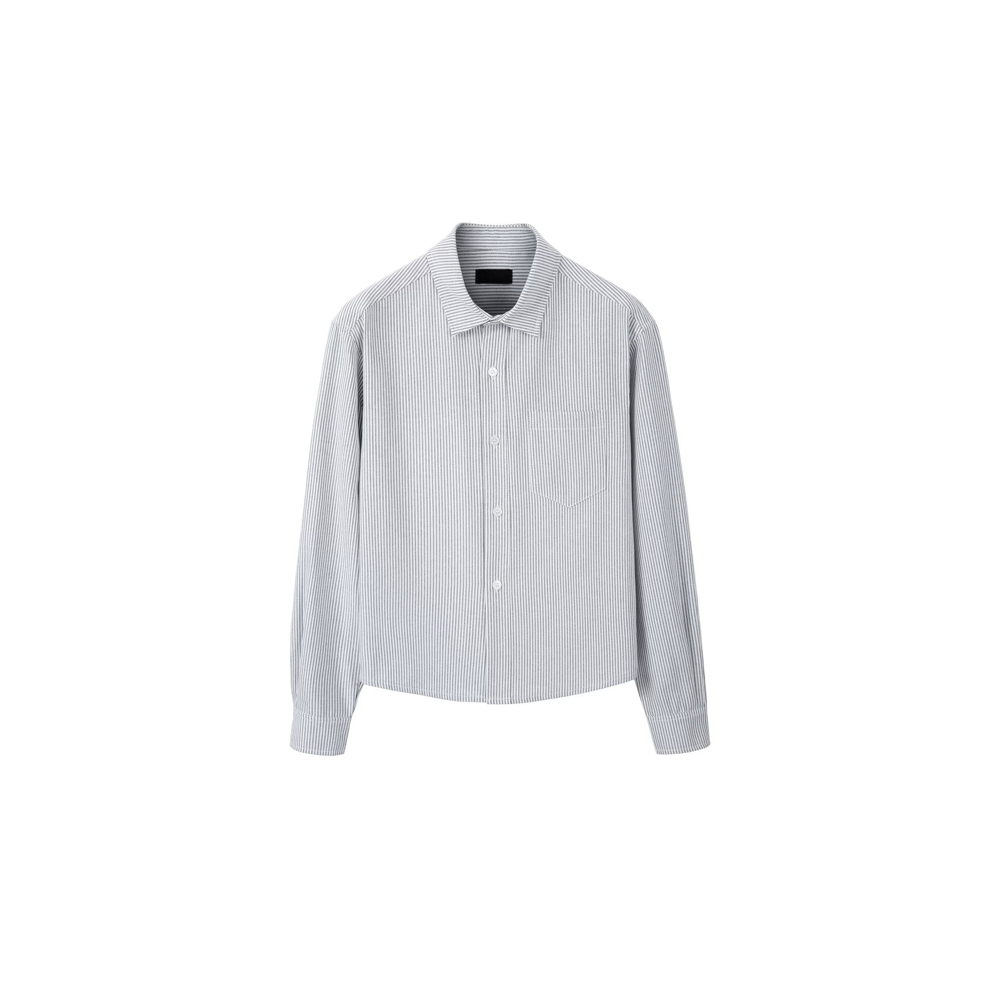 PLUS NO LOGO Striped Shoulder Shirt