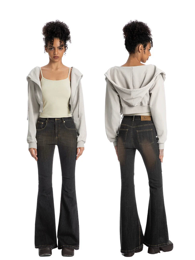 ABMY Retro and Old Washed Thin Trousers