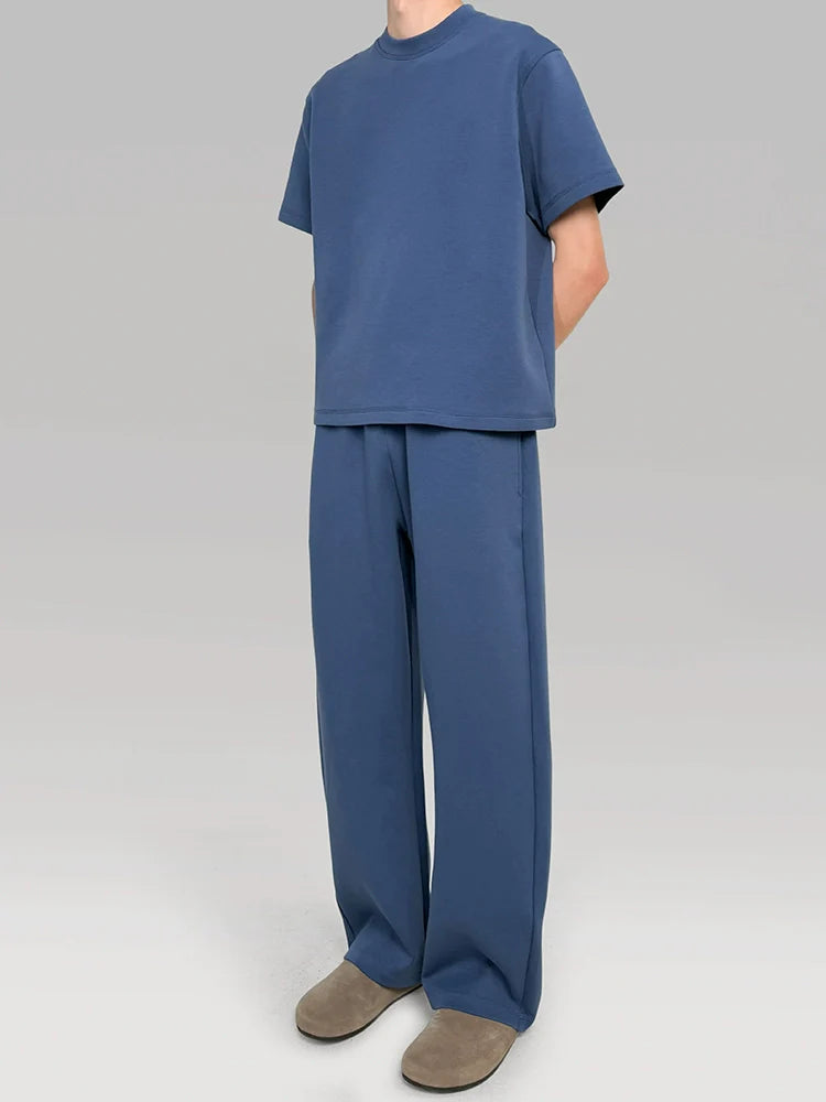 PLUS NO LOGO Lyocell Machete Straight Trousers