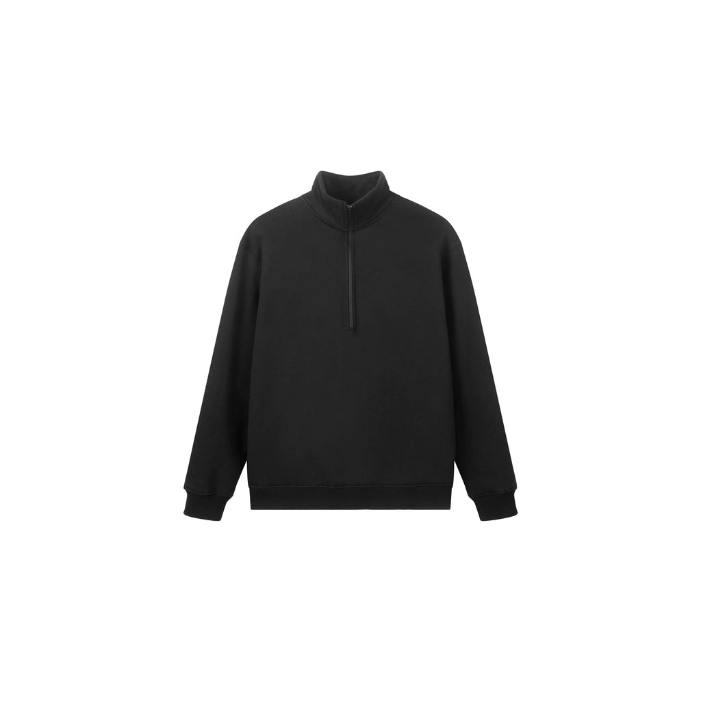 PLUS NO LOGO Half Zipper Polished Sweater