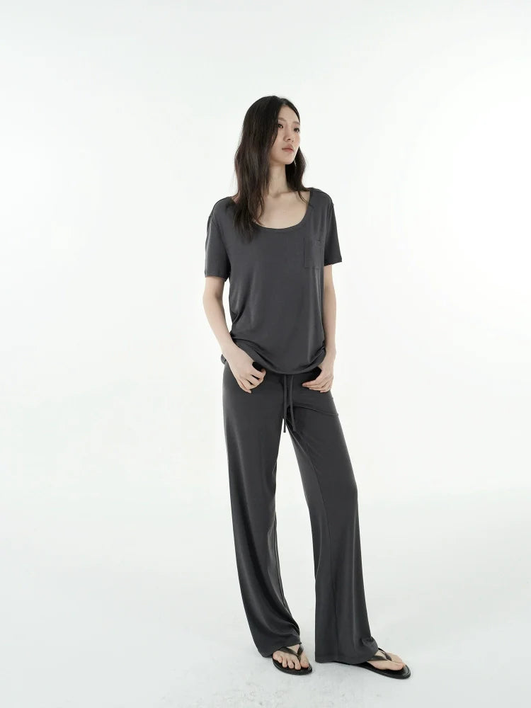 Jim Kennet Mid-low Drop-down Cool Floor-mopping Slacks