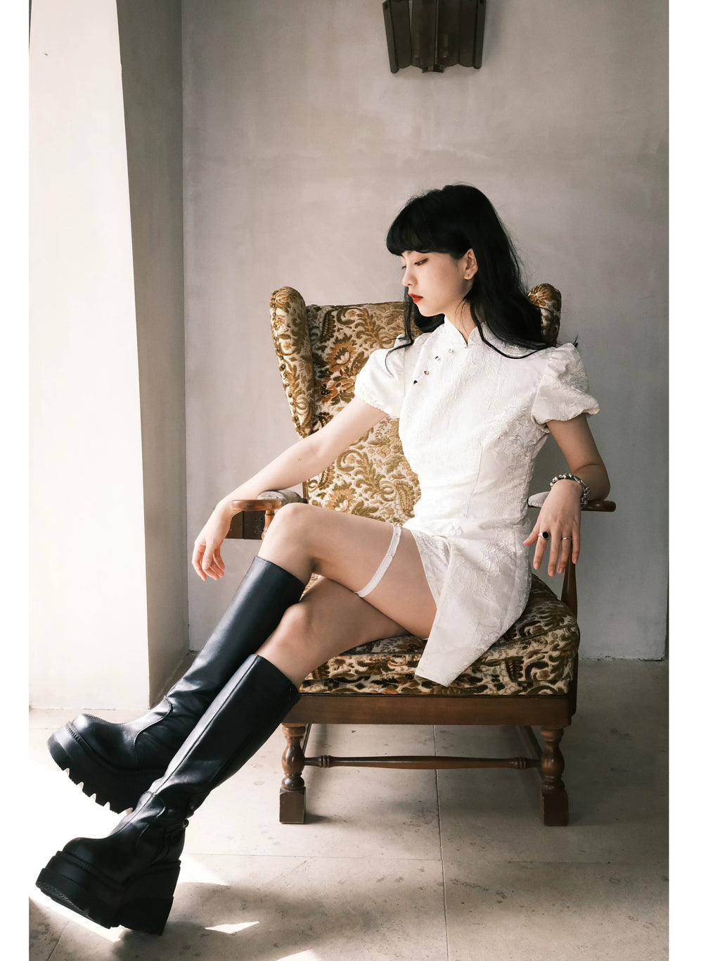 LULUSWINGS Jacquard Chinese Style Improved Cheongsam