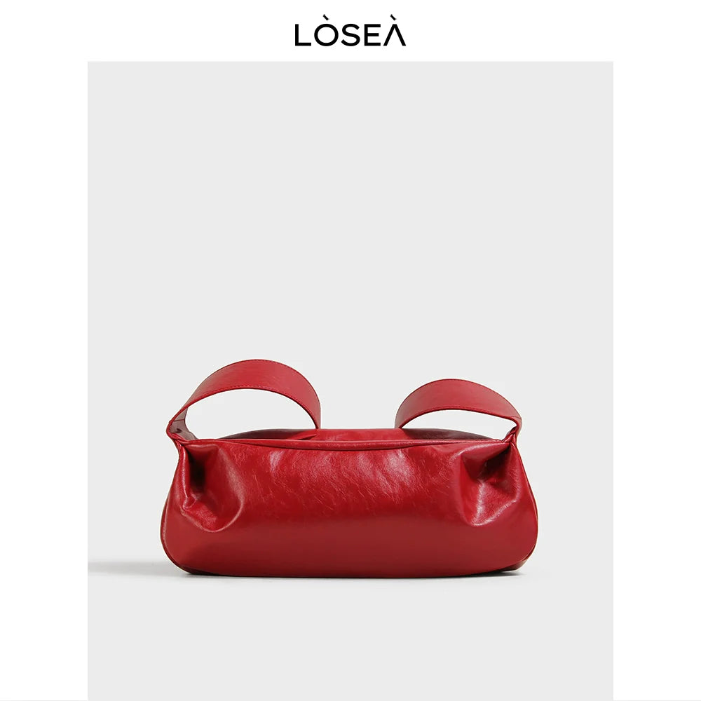 LOSEA Minimalist Retro Soft Leather Shoulder Crossbody Armpit Bag