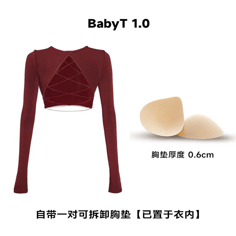 ABMY Back Hollow Strap with Chest Pad Tee