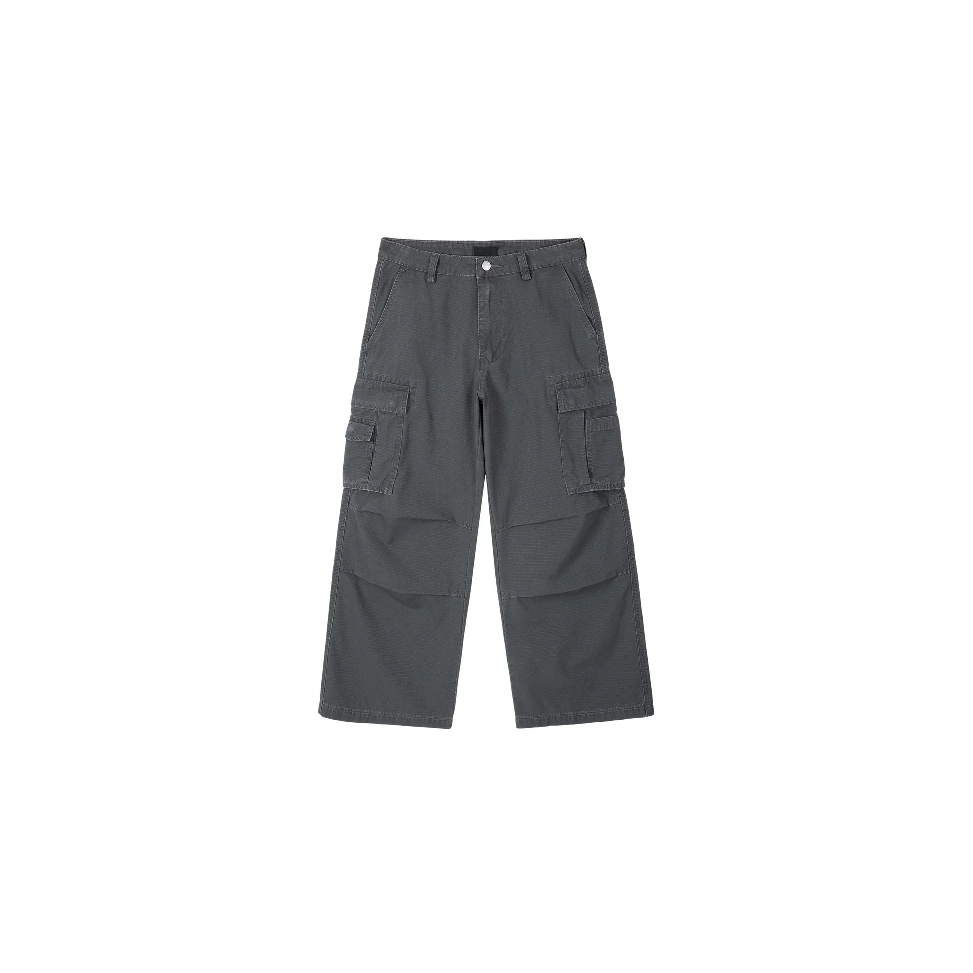PLUS NO LOGO Washed Loose Wide-leg Cargo Pants