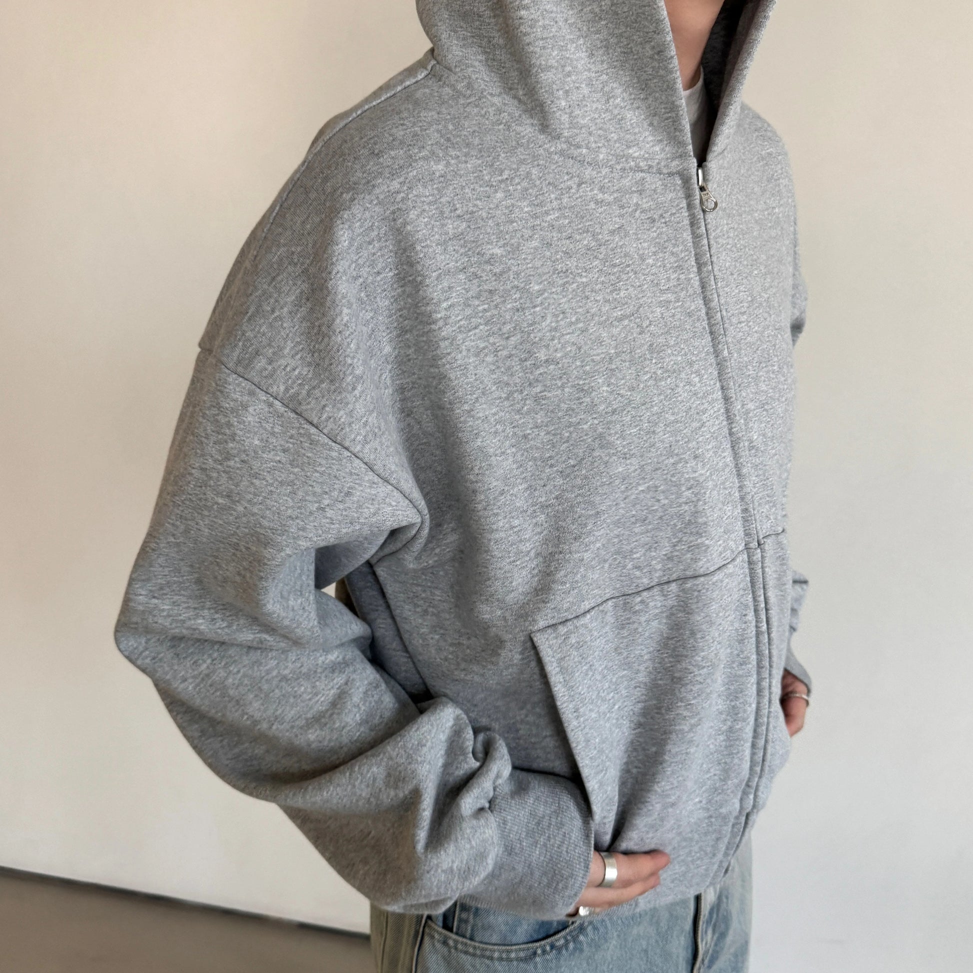 Anniehall Zip Hooded Sweater