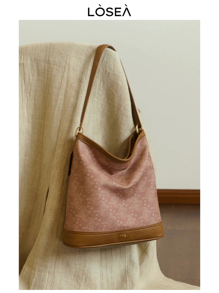 LOSEA Ruyi Moire Premium Bucket Bag