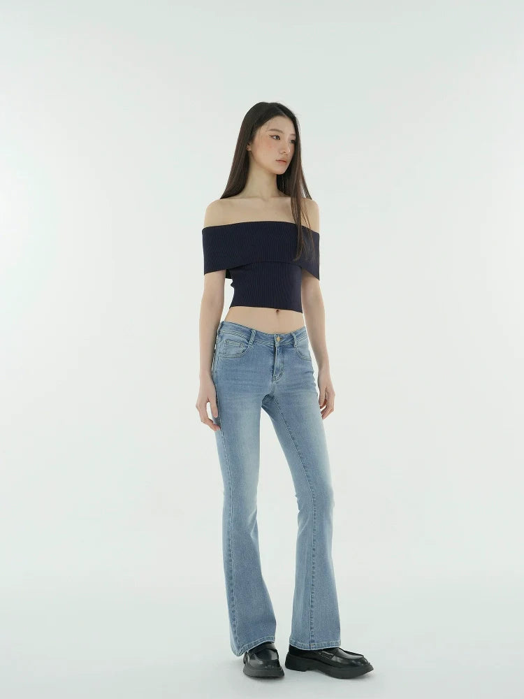 Jim Kennet Shoulder Short Slim Knit Tee