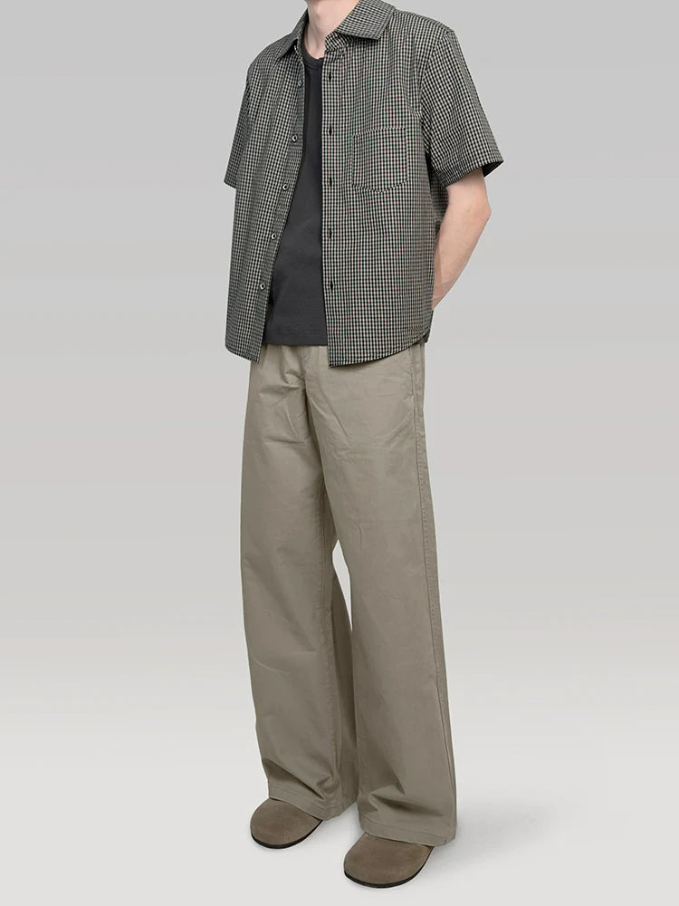 PLUS NO LOGOA Wide-leg Straight Trousers