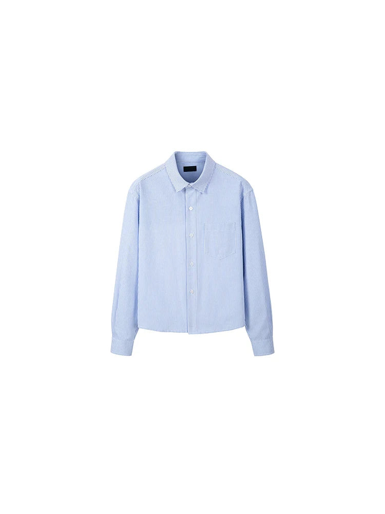 PLUS NO LOGO Striped Shoulder Shirt