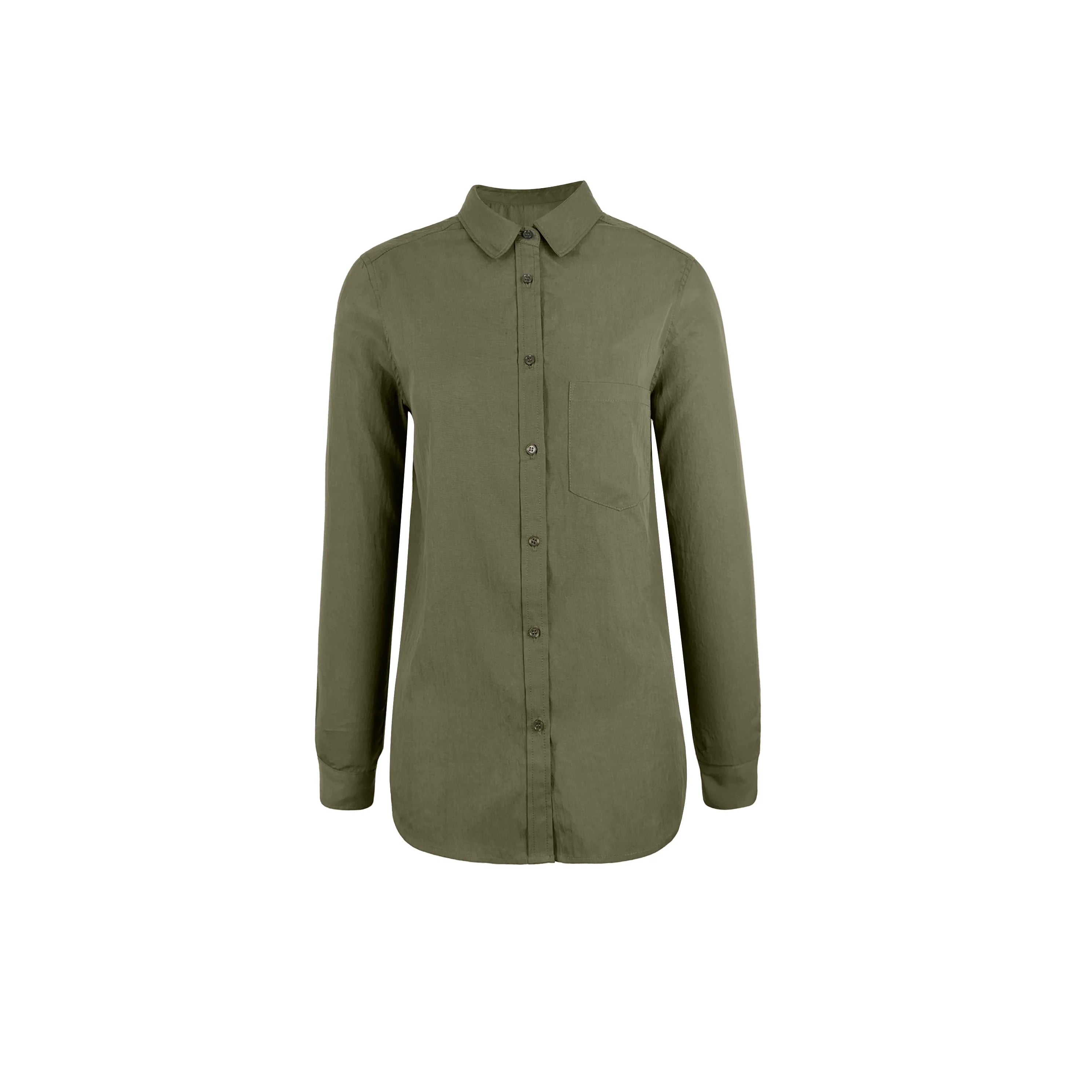 Jim Kennet Minimalist Vintage Micro Loose Long Sleeve Shirt