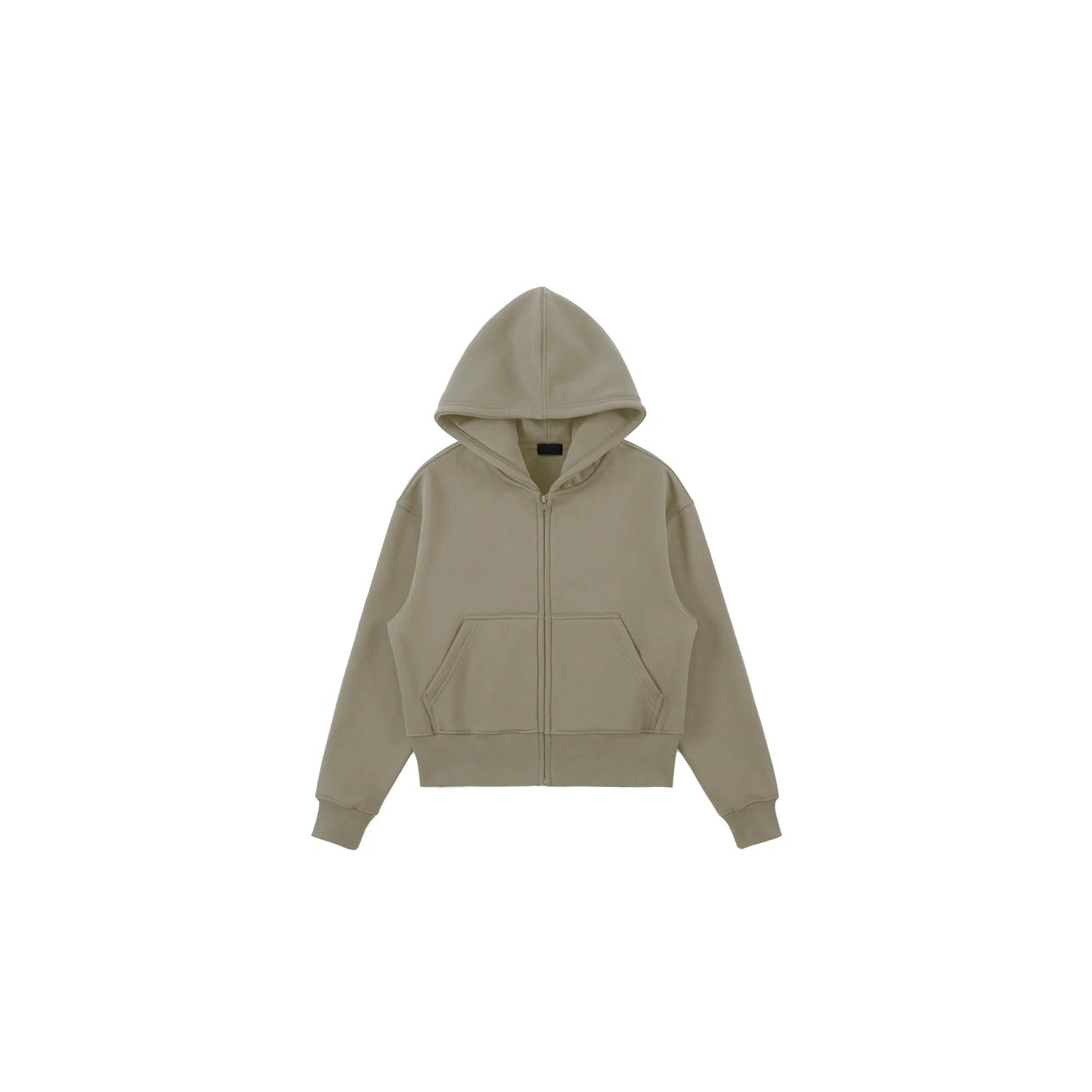 PLUS NO LOGO Short Zipper Hoodie Sweater Jacket
