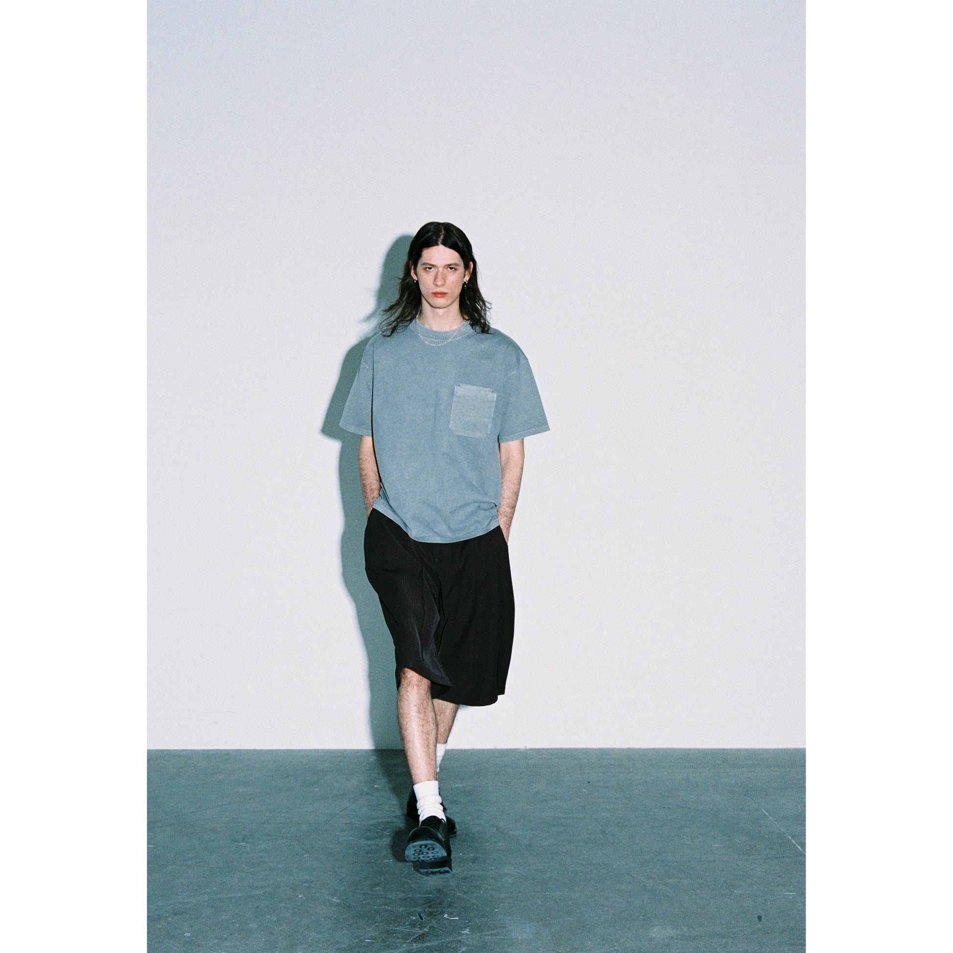 Anniehall Made Old Washed Retro Double Bag Tee