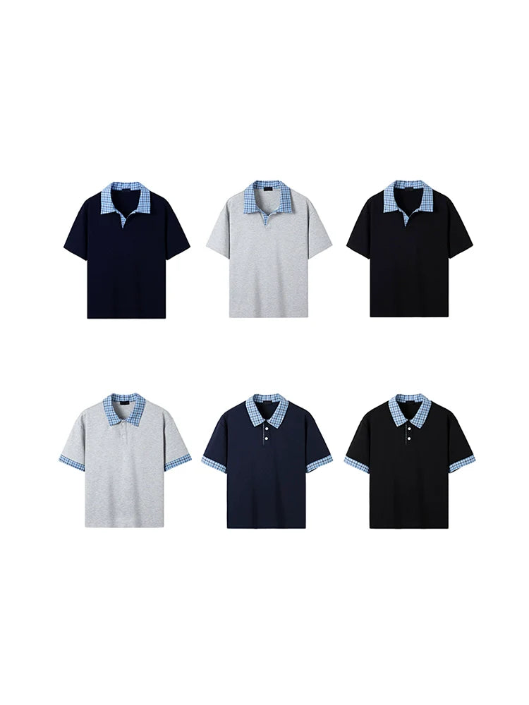 PLUS NO LOGOmiu Color Matching Collar Polo Tee