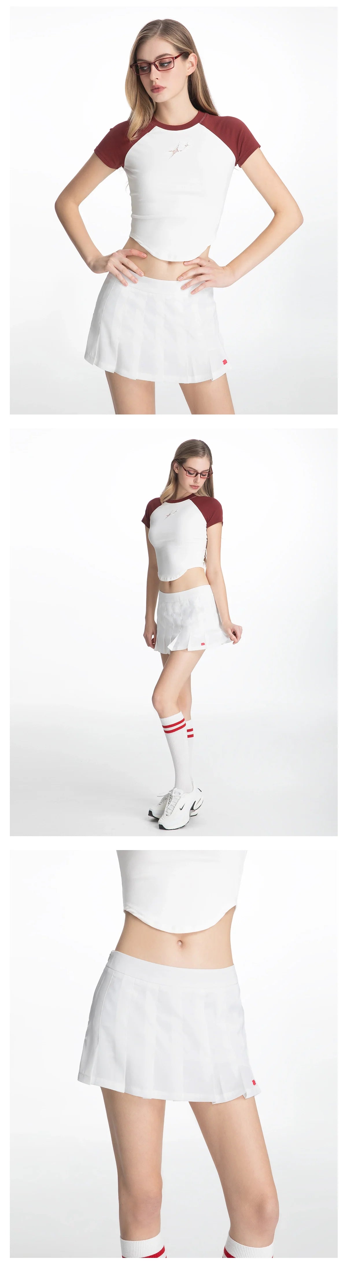 ABMY Hottie Low Waist Super Short Pleated Skirt