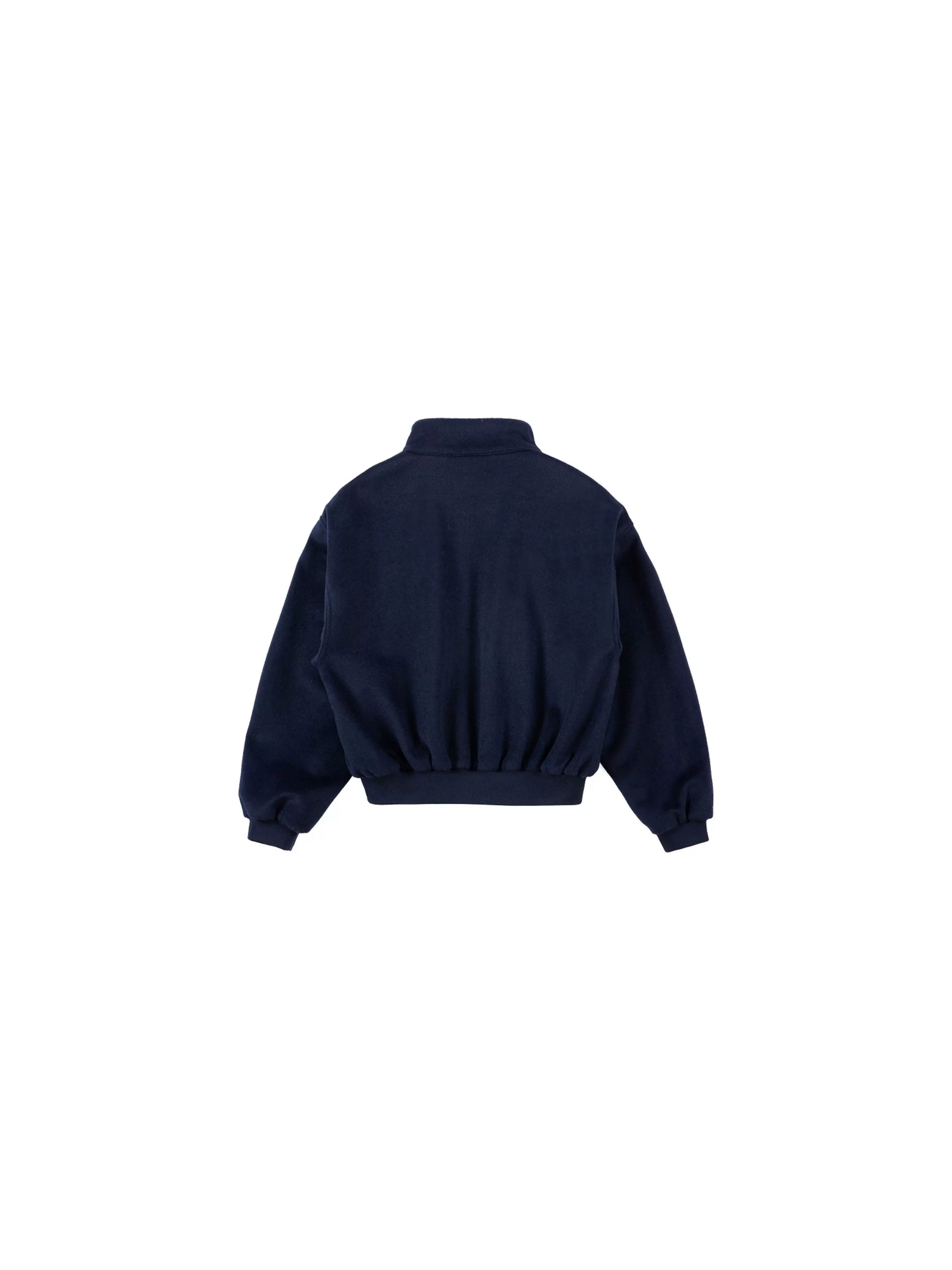 PLUS NO LOGO Silhouette Wool Jacket Zip Jacket