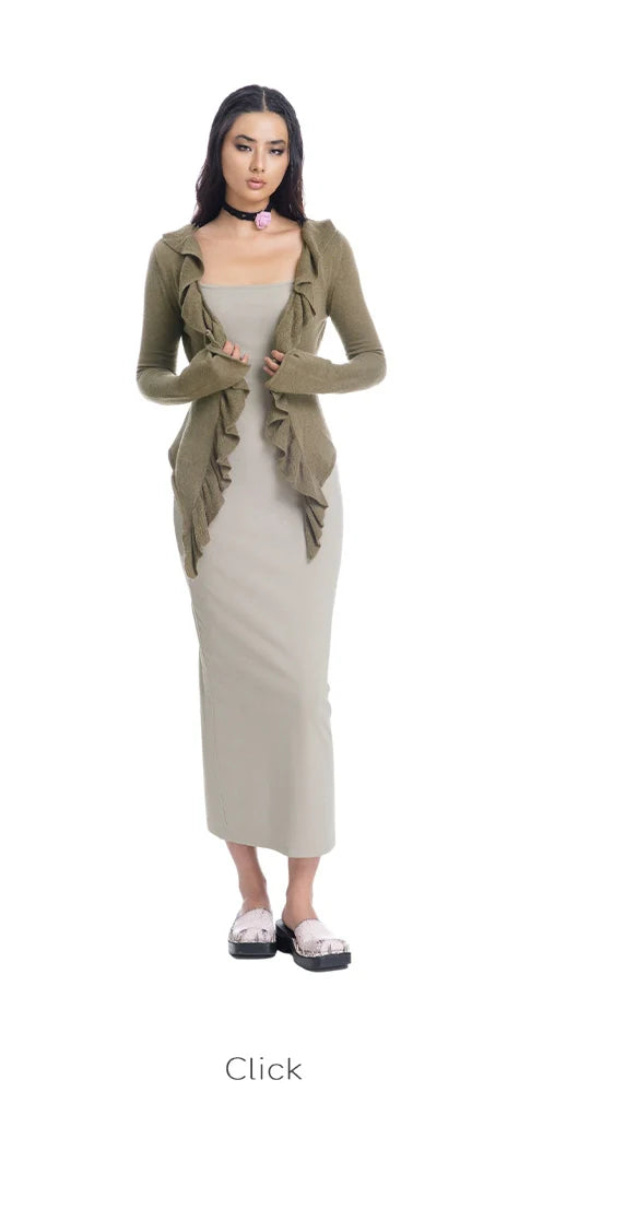 ABMY Backless Hip-wrapped Suspender Dress