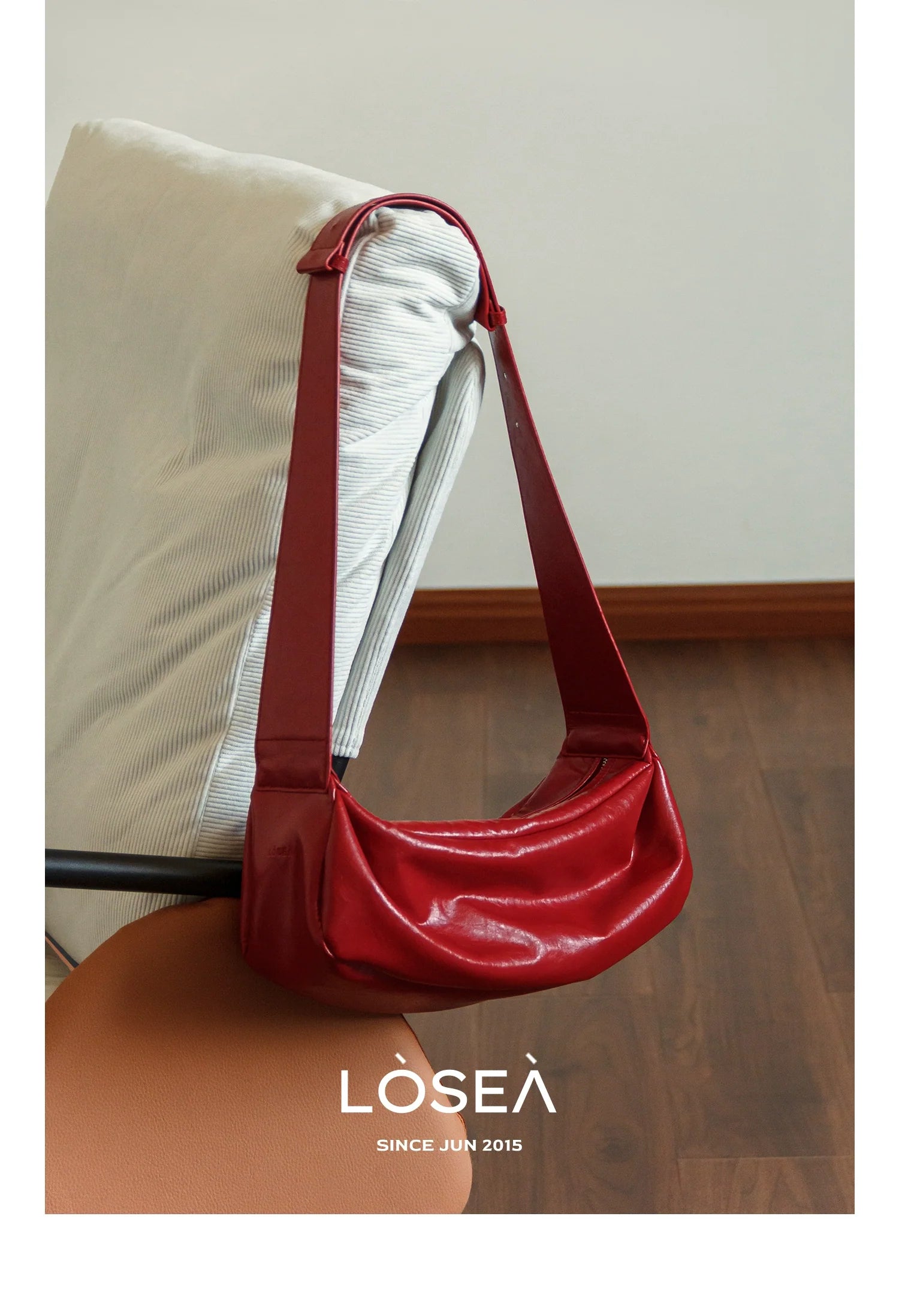 LOSEA Minimalist Retro Soft Leather Shoulder Crossbody Armpit Bag