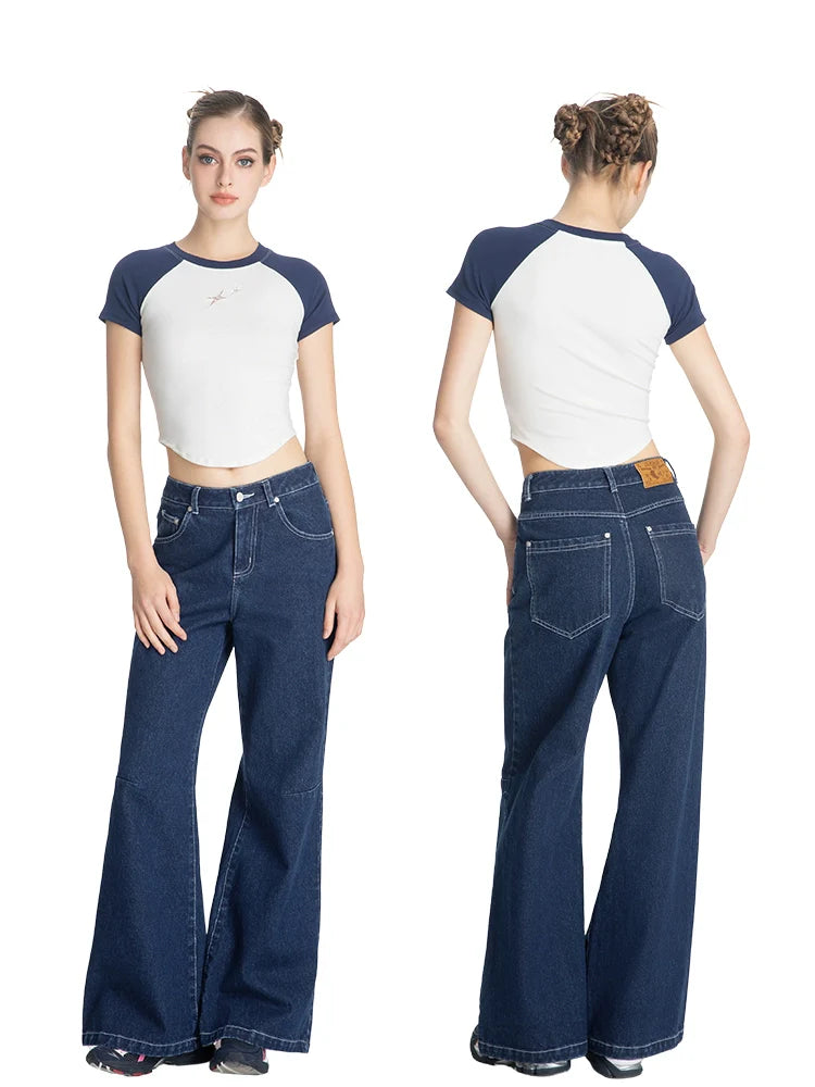 ABMY Loose Casual Versatile Ins Mopping Trousers