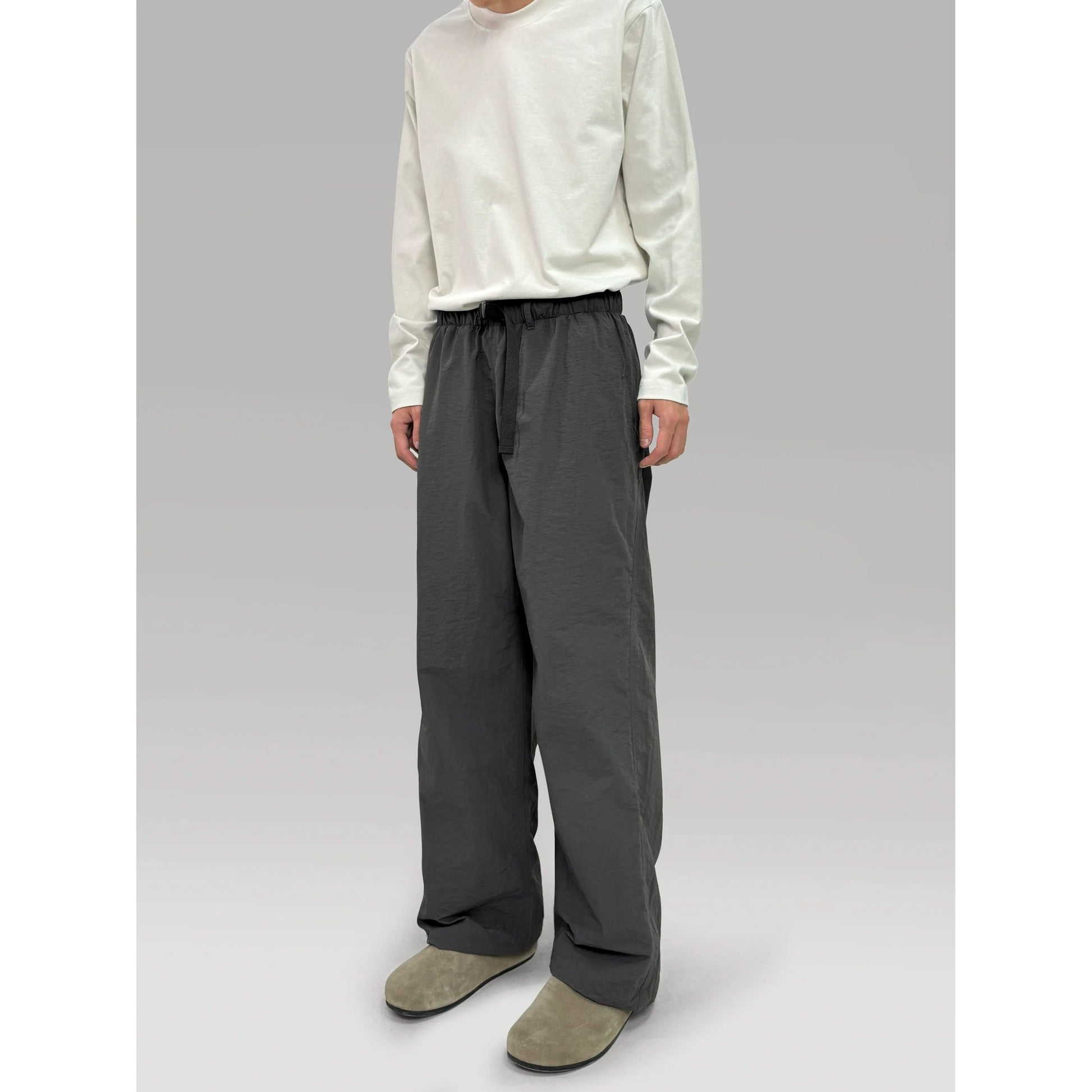 PLUS NO LOGO Waist Buckle Adjustment Loose Sports Trousers