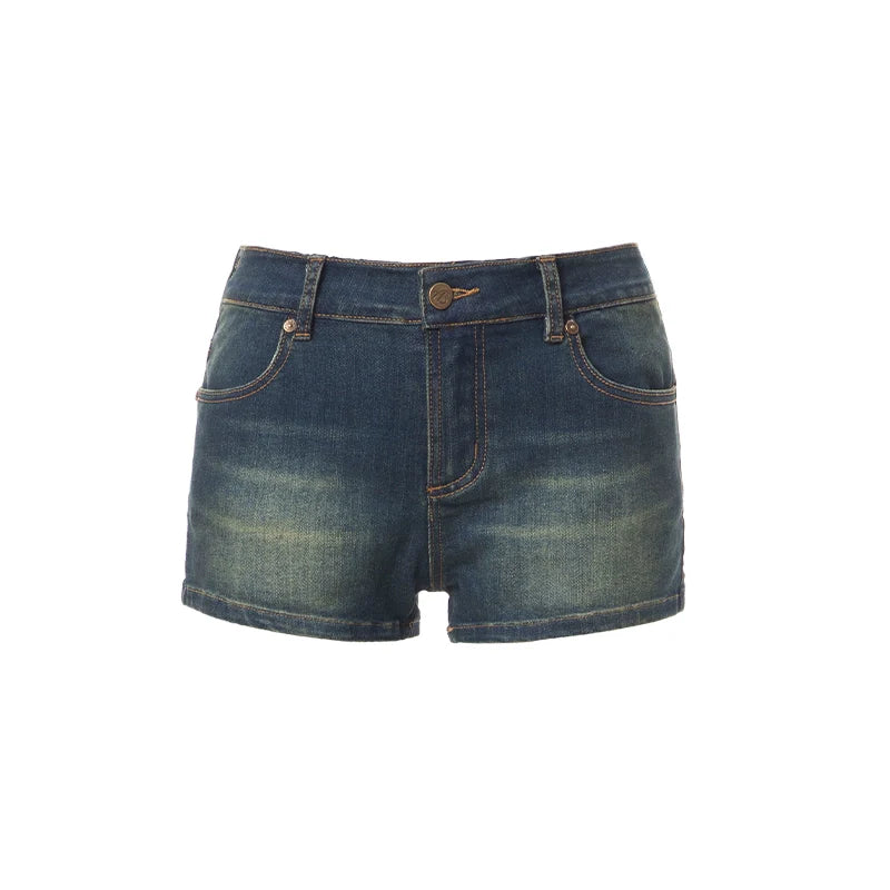 ABMY Sexy Hip-wrapped Denim Shorts