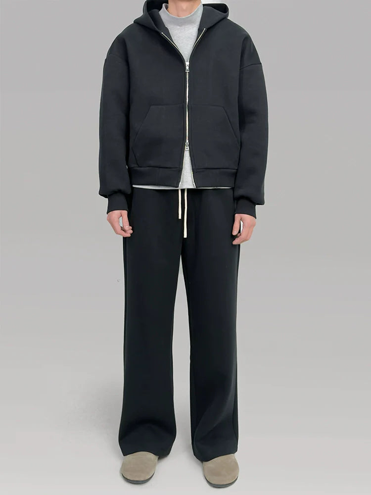 PLUS NO LOGO Self-heating American Street Sweater Sweatpants