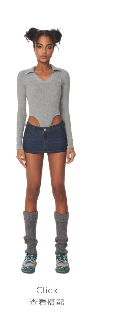 ABMY Spice Girl Ultra Short Anti-light Low Waist Hip Skirt