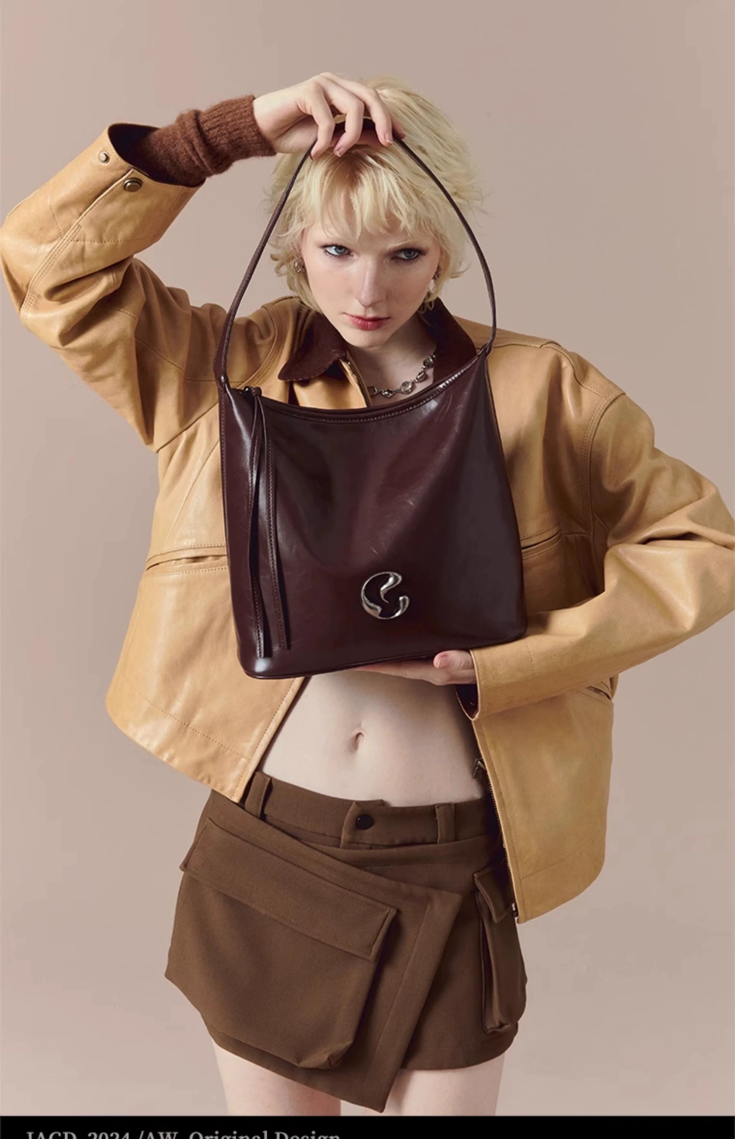 JACD Retro Premium Light Luxury Portable Underarm Bag