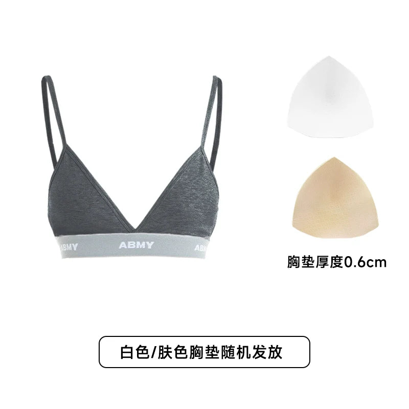 ABMY Triangle Cup Multi-color Steel-rimless Back Bra