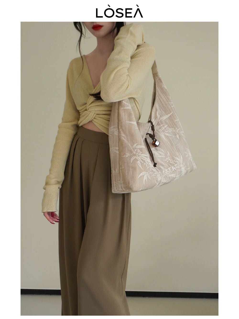 LOSEA New Chinese Retro Shoulder Messenger Bag