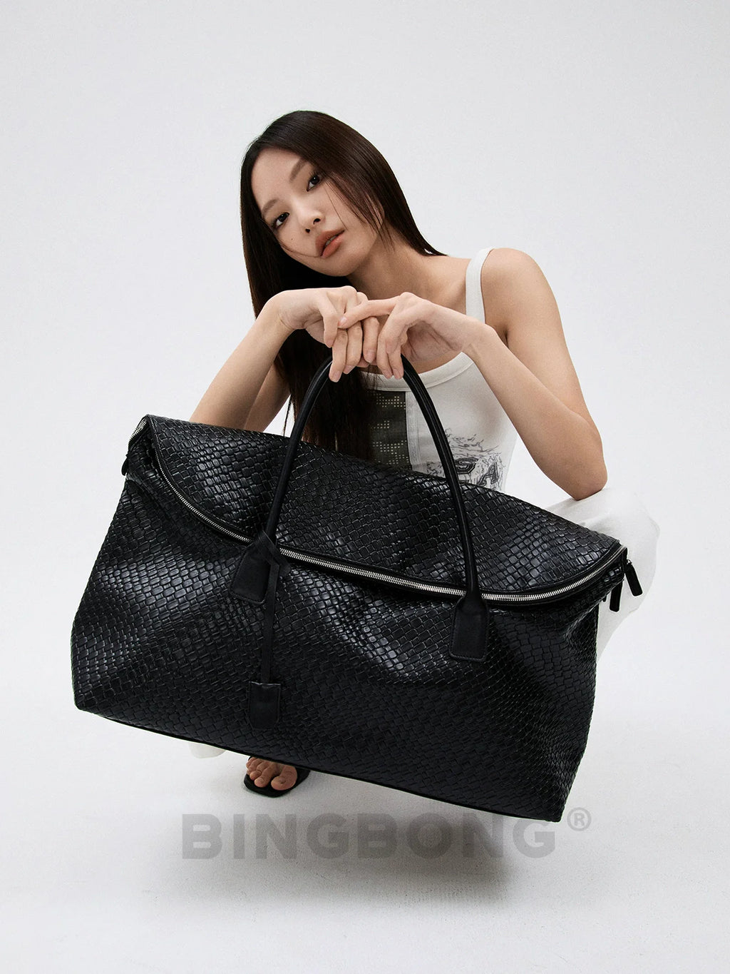 BINGBONG Stylish Commuter Business Trip Large Capacity Shoulder Handbag