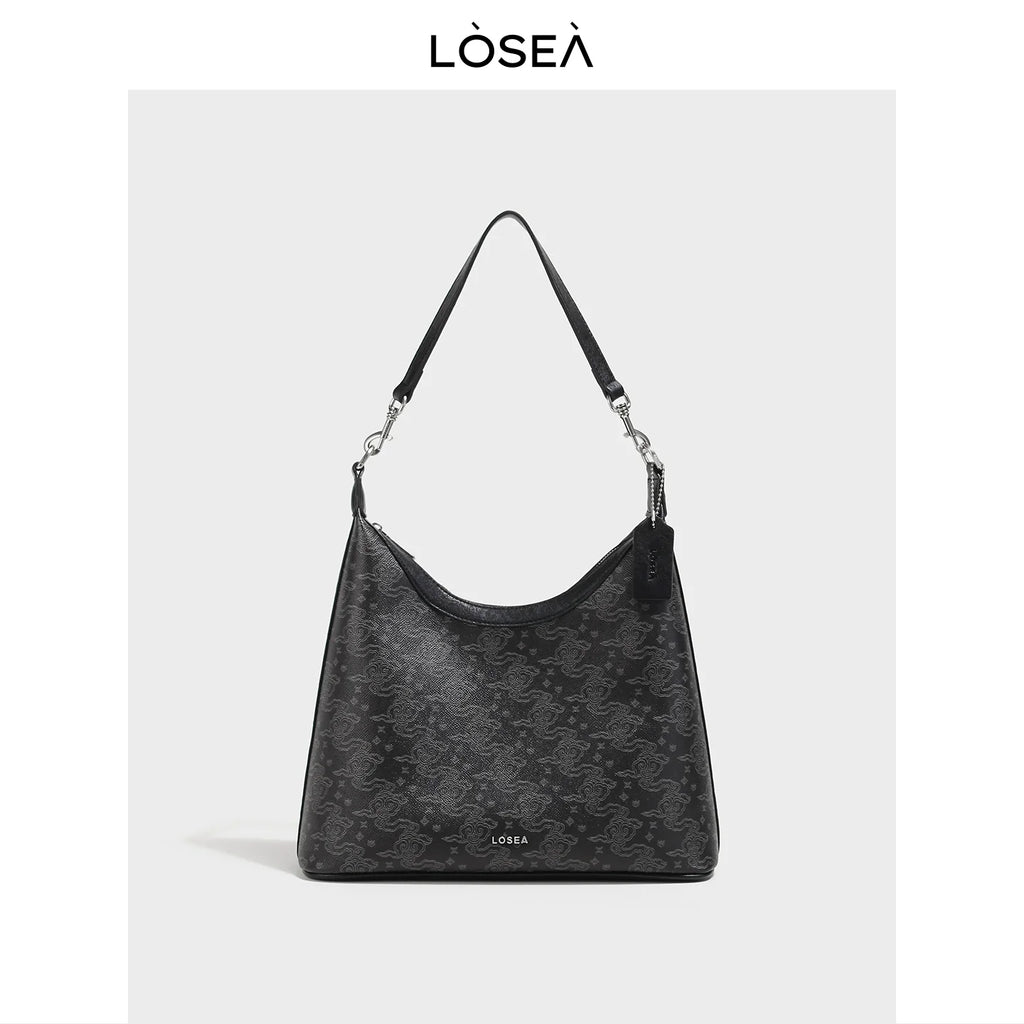 LOSEA Ruyi Moire Underarm Retro Shoulder Bag