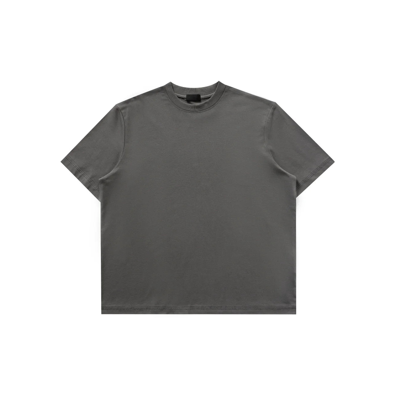 PLUS NO LOGO Small Neckline Short Wide Cool Tee